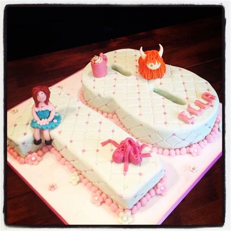 Pretty Girly 18th Birthday Cake With Ballet Shoes And Highland Cow 18th Birthday Cake 18th