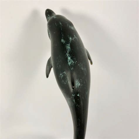 Spi San Pacific International Dolphin Brass Sculpture Marble Base Ebay