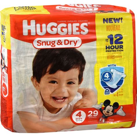 Huggies Baby Diapers Snug And Dry Size 4 22 37 Lbs 29ct Medcare