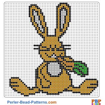 Bügelperlen bestehen aus dem künstlichen werkstoff ldpe. Easter Rabbit Perler Bead Pattern and Designs | Bead ...