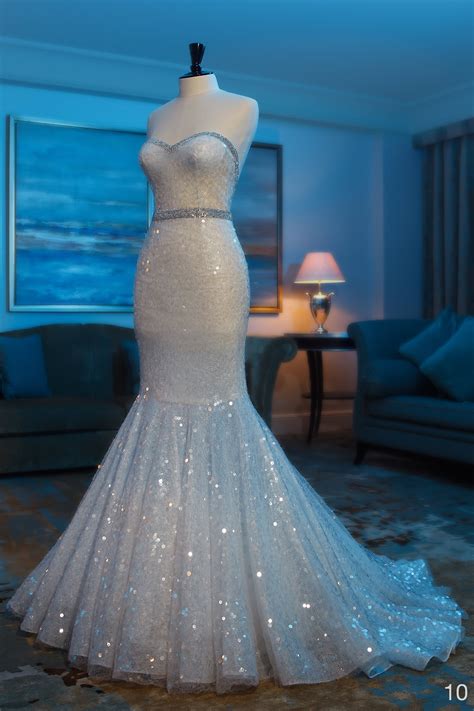 Abez Mahfouz Sequin Mermaid Wedding Dress