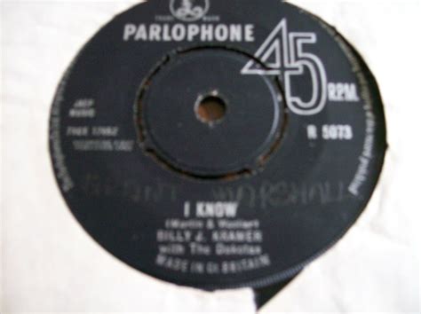 billy j kramer i ll keep you satisfied i know parlophone 1963 vgc ebay