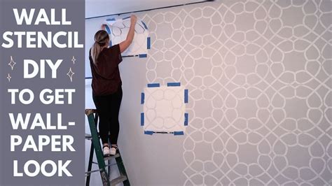Wall Stencil Painting Diy Painting Thats Faster And Easier Than