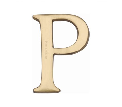 Heritage Brass C Alphabet Pin Fixing Mm Polished Brass