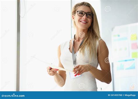 Confident Employee Before Speech Stock Photo Image Of Place Lovely