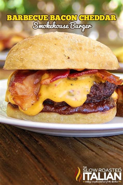 Barbecue Bacon Smokehouse Burger Recipe Bacon Cheddar Burger