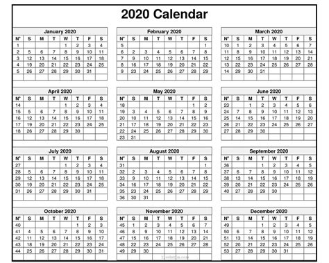 Printable Pdf Calendar Calendar Templates
