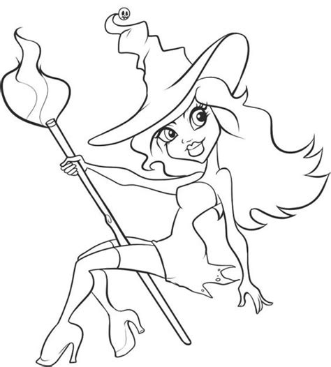 Especially if you are coloring cute witch drawings! Get This Printable Image of Witch Coloring Pages UpIuI
