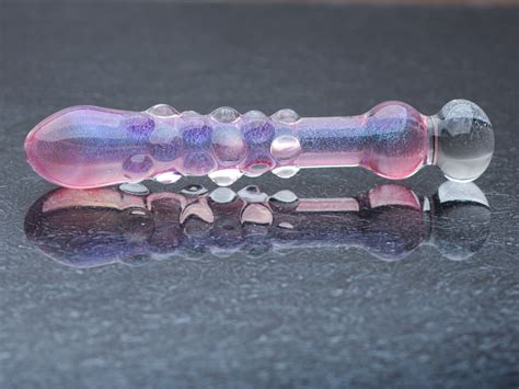 glass dildo pink razzle