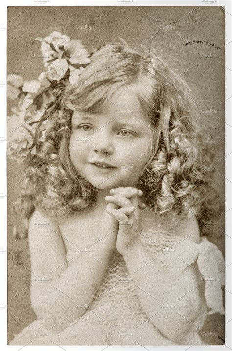Cute Little Girl Vintage Portrait Vintage Portraits Cute Little