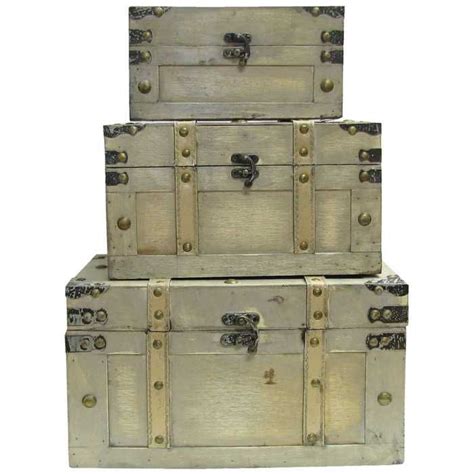 Faux Leather Trunk Box Set Hobby Lobby Leather Trunk Trunk Boxes