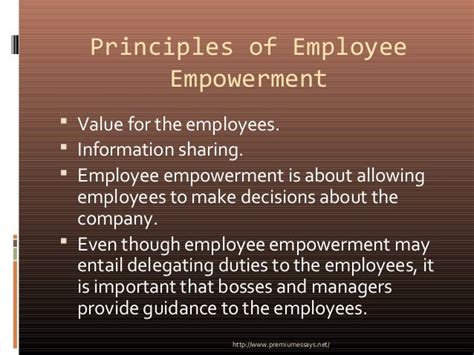 Principles And Advantages Of Employee Empowerment
