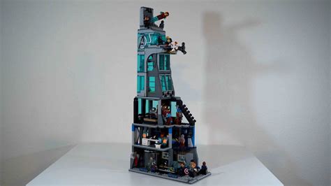 Avengers Tower Lego Custom Buildadd On Marvel Moc Tutorial Youtube