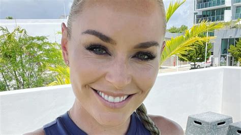 Lindsey Vonn In Stringy Swimwear Enjoys Fun Day