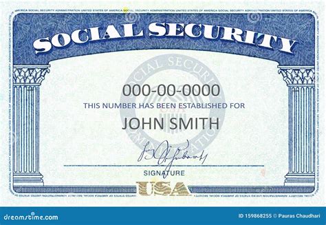 social security card template photoshop