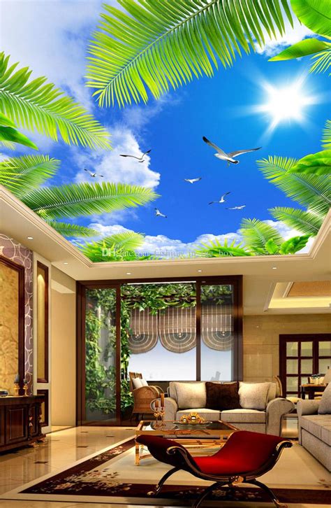 Discover the widest range of unique wallpapers, paintings, decals and murals, also customize your own designs and buy them online. Blue Sky Wall Mural Custom 3D Wallpaper For Walls Natural ...
