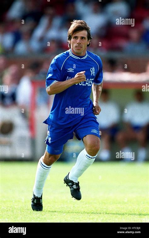 Gianfranco Zola Chelsea Fc 10 July 1999 Stock Photo Alamy