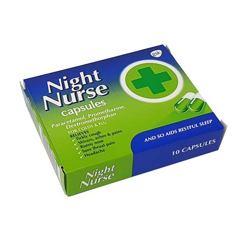 night nurse cold and flu 10 capsules medicine marketplace
