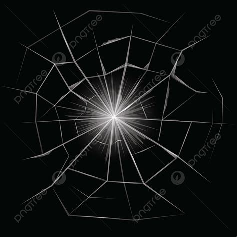 Broken Glass Crack Vector Png Images Cracked Glass Illustration Texture Glass Broken Png