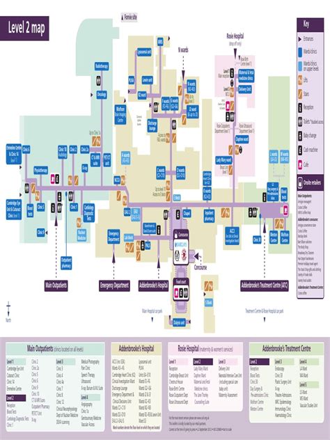 Addenbrookes Level2 Map Clinic Hospital