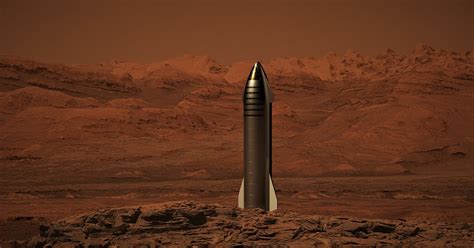 Spacex Starship On Mars By Dale Rutherford Human Mars