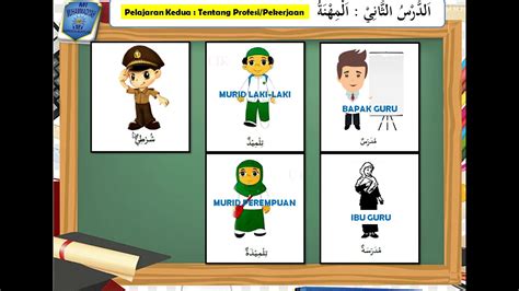 Materi Bahasa Arab Profesi Guru Paud