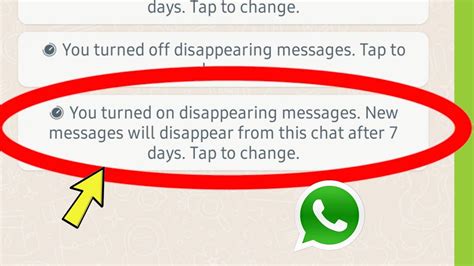Whatsapp You Turned On Disappearing Messages New Messages Will Disappear From This Chat After