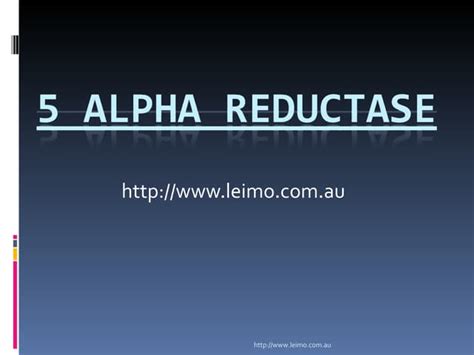 5 alpha reductase ppt