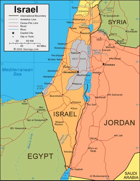 Map Of Israel Mapofmap1