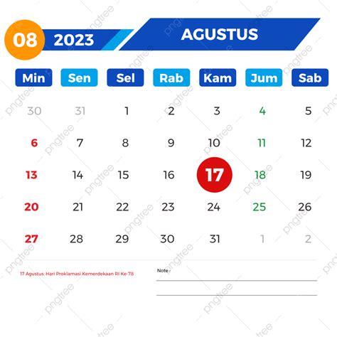Kalender Agustus 2023 Lengkap Dengan Tanggal Merah Kalender Agustus 2023 Agustus 2023