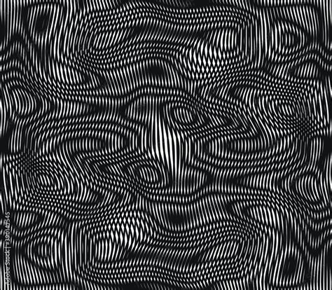 Moire Seamless Holographic Vector Background Moire Texture Wavy Lines