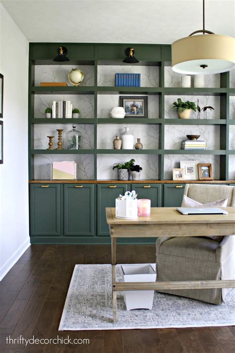 Create Your Ultimate Home Office With Built In Bookshelves Organize