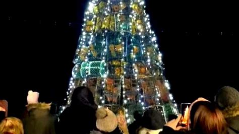Alternative Christmas Trees Provide Festive Flair Bbc News