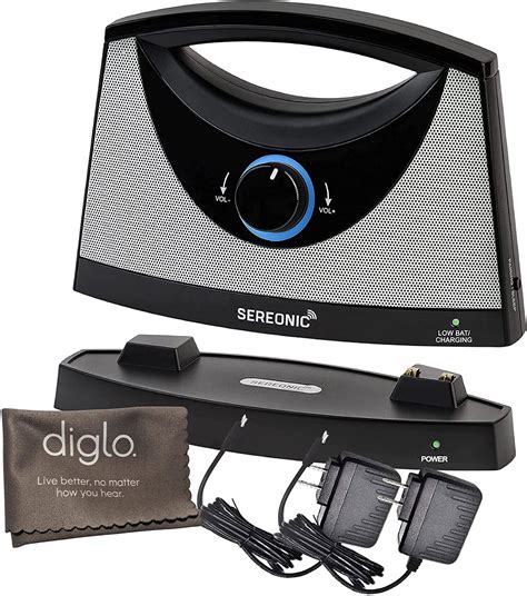 Sereonic Wireless Tv Speaker System Deluxe 2 Ac Adapters Portable