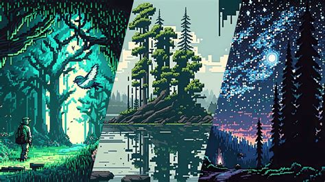 Universe Art Pixel Forest In 2d Assets Ue Marketplace