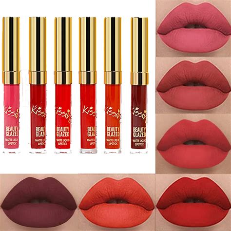 Buy Beauty Glazed New Matte Liquid Lipstick Set Light To Deep Red
