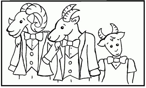 three billy goats gruff coloring sheet