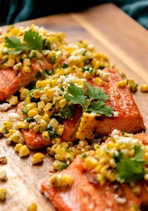 Easy Grilled Salmon With Corn Salsa Recipe Summer Grilling Recipes