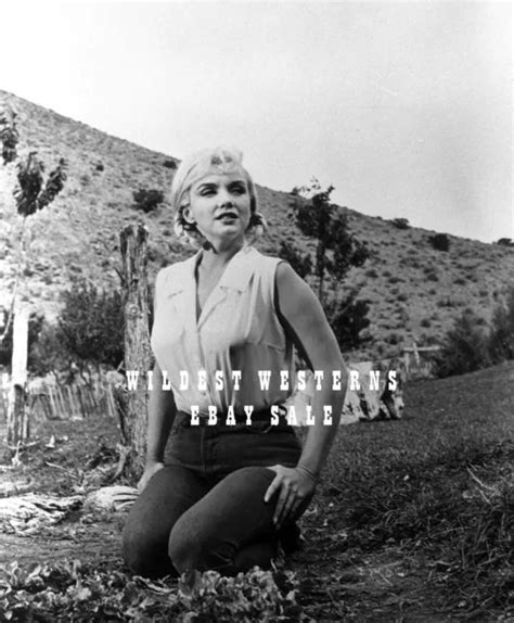 Marilyn Monroe Sexy Photo Rare Busty Wilderness Pose Pigtails 3995