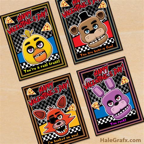 Free Printable Five Nights At Freddys Valentines