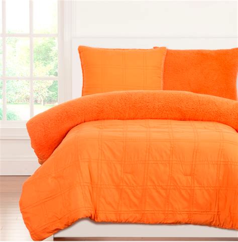 Bright Solid Orange In Colour Orange Comforter Comforter Sets