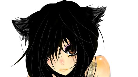 Black Hair Dark Brown Eyes Girl Anime Knox Shosine