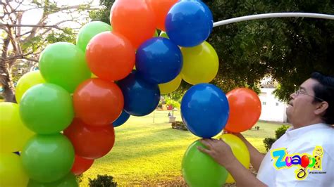 Como Hacer Un Arco De Globos De Tres Colores Como Hacer Arcos Con