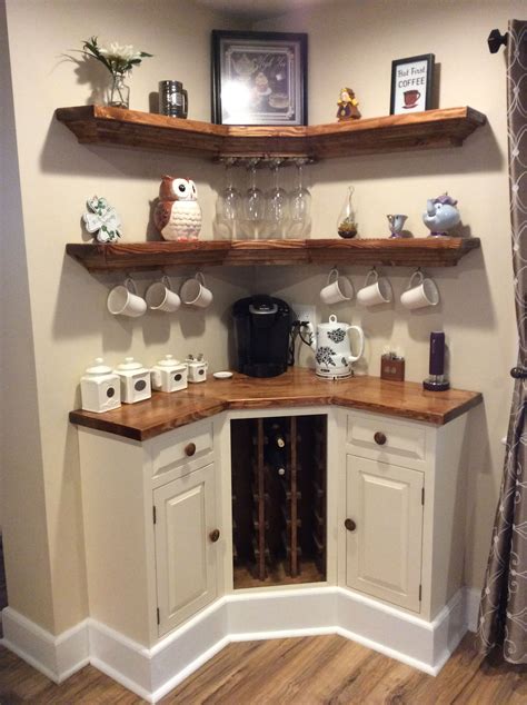 Check spelling or type a new query. Built in Corner coffee / wine bar | Kitchen remodel ...
