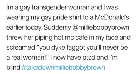 The Millie Bobby Brown Is Homophobic Meme Explained Vox