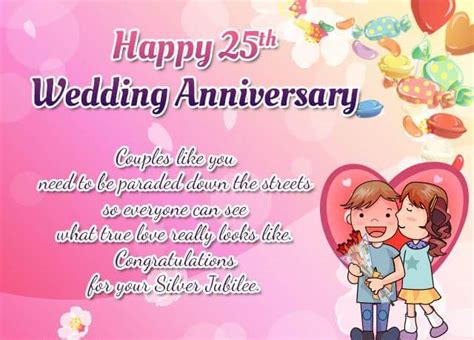 Happy 25th Anniversary Wishes For Wedding Quotes Messages Status