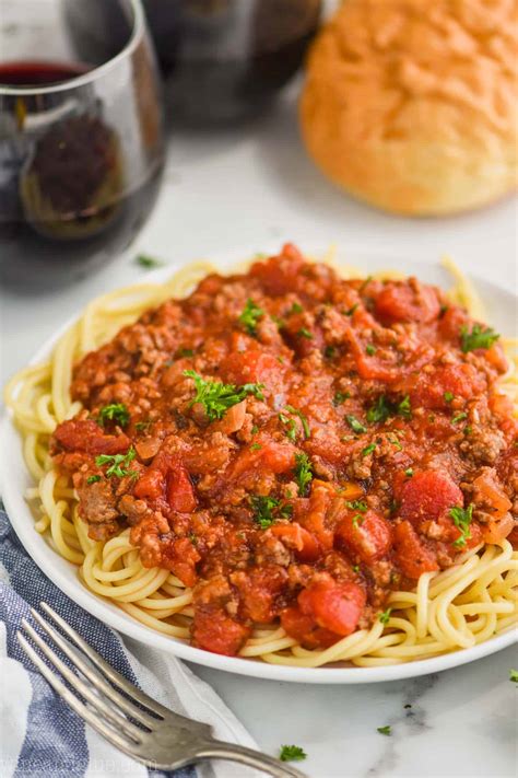 Spaghetti With Meat Sauce Recipe Without Wine Kitti Cash