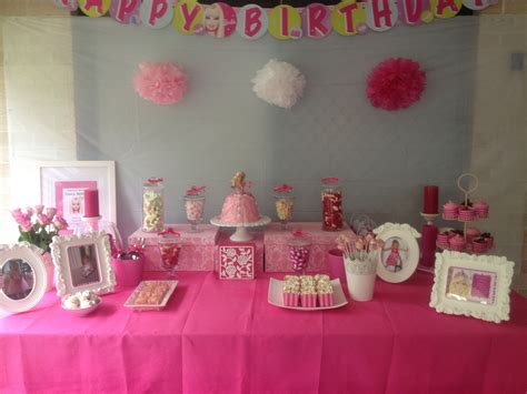Pink Barbie Candy Buffet Barbie Party Barbie Pink Birthday Barbie