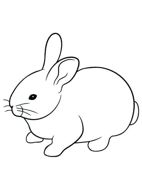Simple free rabbit coloring page to print and color. Easter Bunny Coloring Page Printable. Below is a ...