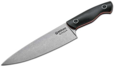 Boker Offers Kitchen Knife Boker Saga Chef‘s Knife Stonewash Finish By
